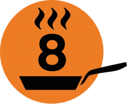 8 Gusto-Pfannen