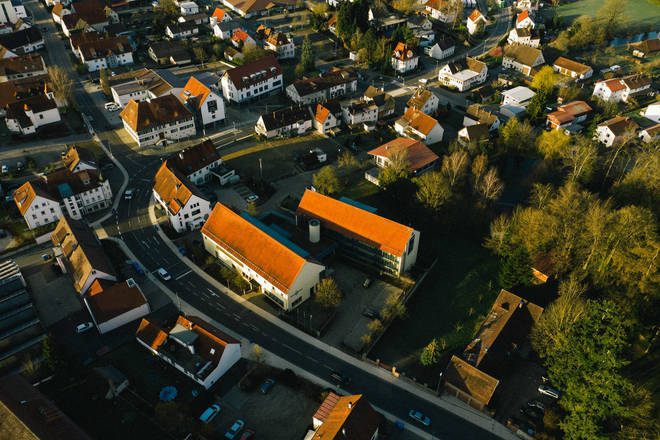 Oberschwäbischer Hof von Oben